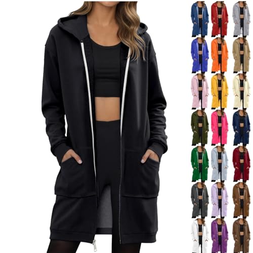 Damen Hoodie Jacke Oversize Reißverschluss Winterjacke Langarm Mantel Winter Warm Cardigan Kapuzenpullover Sweatshirt mit Kapuze Strickjacke Kapuzenjacke mit Tasche Kapuzenpulli Leo Drucken xl xxl 3xl von Generisch
