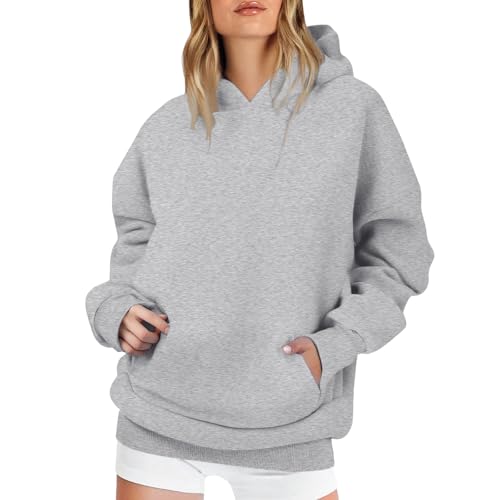 Damen Hoodie Sweatjacke Baumwoll Zipper Sweatshirtjacke Damen Pullover Oberteile Kapuzenjacke Lang Sweatshirt Kapuzenpullover Mit Kapuze Langarm Sport Style Pullover Damen Sweatshirt Schultern dünn von Generisch