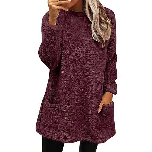 Damen Hoodie Winter Langarm Baumwolle Sweatshirts Casual Mantel Outwear Kapuzenpullover Pullover Damen Bunt Grauer Oversized Pullover Damen Crop Pullover Damen Gestreift von Generisch