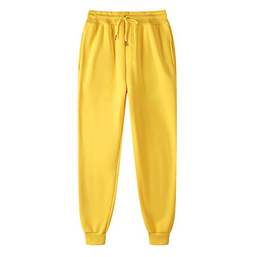 Generisch Damen Jogginghose mit Taschen, Graue Jogginghose Damen Sporthose Lang Baggy Freizeithose Einfarbig Trainingshose Atmungsaktiv Sweathose Cargohose Mit Gummizug Outdoorhose Joggpants von Generisch