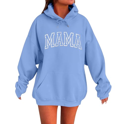 Damen Kapuzenpullover Hoodie Oversize Pullover Sweatshirt Freizeit Lose Langarmshirt Hoodies Pulli Streetwear mit Kapuze Sport Oberteil Outerwear,Pullover Mit Kapuze Damen,Herbst/Wintergeschenk von Generisch