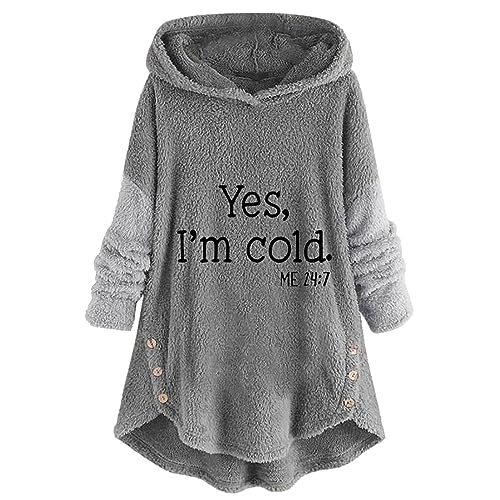 Damen Kapuzenpullover Hoodies Oversize Pullover Sweatshirt Freizeit Sport Langarmshirt Hoodies Pullover Sweatshirt Mit Buchstaben Stickerei Oberteil Einfarbig Kapuzenpullover Casual Pullover von Generisch