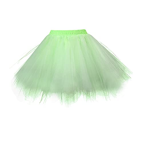 Damen Karneval Kostüm Tüllrock 50er Tütü Rock Kurz Ballett Unterrock Crinoline Petticoat Tutu Damenrock Tüllrock Reifrock Kurz Ballet Tanzkleid tütü Rockabilly Petticoat Karneval Partykleid von Generisch