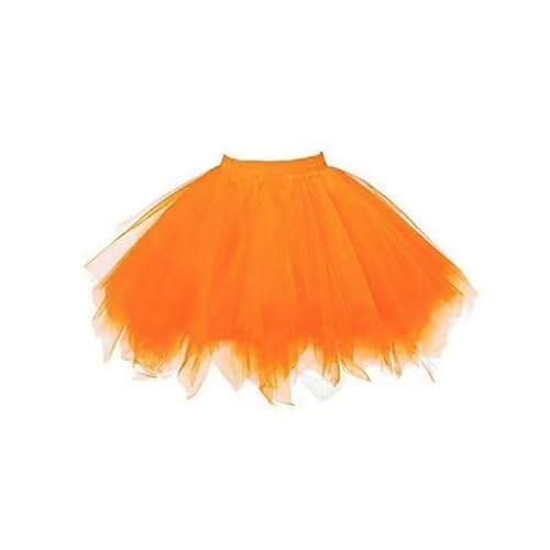 Generisch Damen Karneval Kostüm Tüllrock 80er Puffy Tütü Röcke Tüll Petticoat (DE/NL/SE/PL, Alphanumerisch, Einheitsgröße, Regular, Regular, Z 16) von Generisch