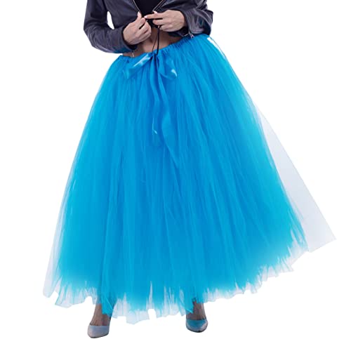 Damen Kurz Retro Rock Hohe Taille Tutu Rock Tüllrock Retro Ballett Blase Petticoat 50er Tutu Unterrock Tütü Crinoline Minirock Reifrock TüTü Schwarz TüLlrock Weiß Midi FaschingskostüMe Damen XXL von Generisch