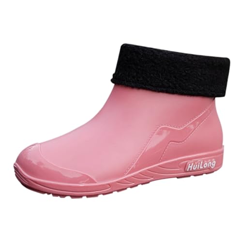 Damen Kurze Winterstiefel,Leichte Regenstiefel Damen,Outdoor einfarbige Work Fishing Warm Rubber Shoes Rutschfeste Plateau Rain Boots Hohe Absatz Winter Damen Kurze Winterstiefel,Leichte Regenstiefel Damen,Outdoor einfarbige Work Fishing Warm Rubber Shoes Rutschfeste Plateau Rain Boots Hohe Absatz Winter von Generisch