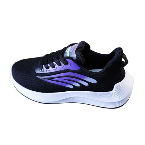 Damen Laufschuhe Weit Turnschuhe Plateau Walking Tennis Schuhe Reisen Turnschuhe Stoßfest Outdoor Mesh Schuhe Fitness Jogging Keilabsatz Sneaker Walkingschuhe von Generisch