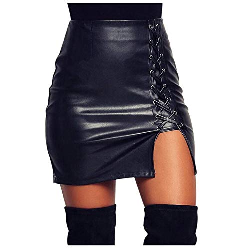 Damen Lederrock Schwarz Große Größen Kurz Bleistiftrock Mit Seitenschlitz Sexy Minirock Leder Rock Pu Minirock High Waist Lederoptik-Kunstlederrock Skater Short Skirt Schwarzer Lederrock Damen Lederrock Schwarz Große Größen Kurz Bleistiftrock Mit Seitenschlitz Sexy Minirock Leder Rock Pu Minirock High Waist Lederoptik-Kunstlederrock Skater Short Skirt Schwarzer Lederrock von Generisch