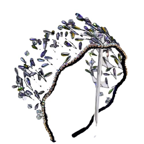 Damen Luxus Kristall Perlen Braut Stirnband Königskrone Tiara Perle Hochzeit Haarschmuck Damen Luxus Kristall Perlen Braut Stirnband Königskrone Tiara Perle Hochzeit Haarschmuck von Generisch