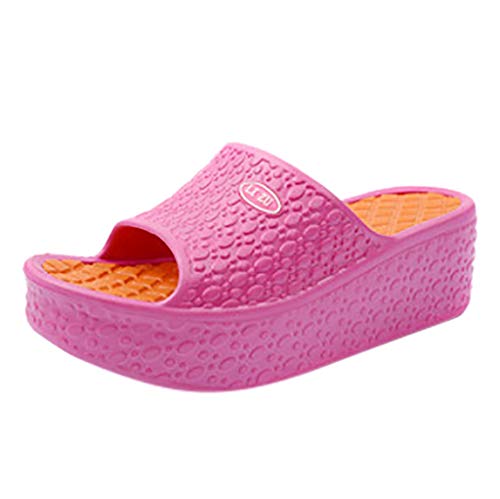 Damen Mokassins Hausschuhe 9 Sandalen Plateau Schuhe Strand Loch Schuhe, hot pink, 38 EU Damen Mokassins Hausschuhe 9 Sandalen Plateau Schuhe Strand Loch Schuhe, hot pink, 38 EU von Generisch