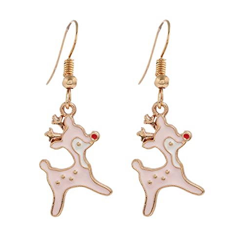 Damen Ohrstecker Weihnachten Weihnachten kreative Urlaub Party Ohrringe Schmuck Creolen Frauen Weihnachtsschmuck für Mädchen (AC, One Size) von Generisch