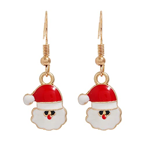 Damen Ohrstecker Weihnachten Weihnachten kreative Urlaub Party Ohrringe Schmuck Creolen Frauen Weihnachtsschmuck für Mädchen (Z, One Size) von Generisch
