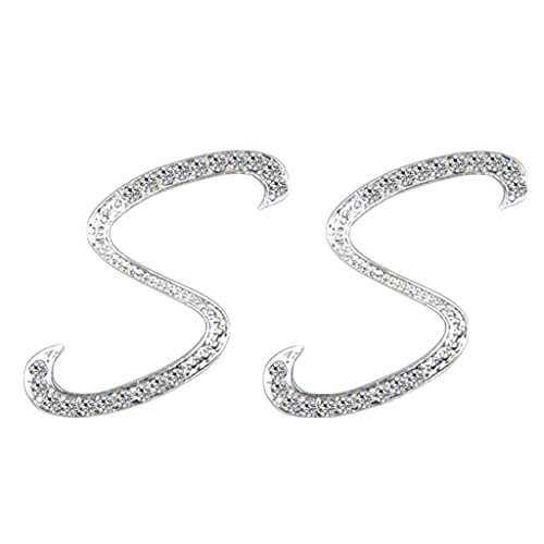 Damen-Ohrstecker mit 26 englischen Wörtern in Form von Strasssteinen, eingelegtes Piercing-Ohrringe, Geschenk Damen-Ohrstecker mit 26 englischen Wörtern in Form von Strasssteinen, eingelegtes Piercing-Ohrringe, Geschenk von Generisch