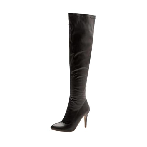 Damen Overknee-Stiefel, spitzer Zehenbereich, dünner Absatz, Urlaub, Pary, lässig, lange Stiefel, Schwarz , 36 EU Damen Overknee-Stiefel, spitzer Zehenbereich, dünner Absatz, Urlaub, Pary, lässig, lange Stiefel, Schwarz , 36 EU von Generisch