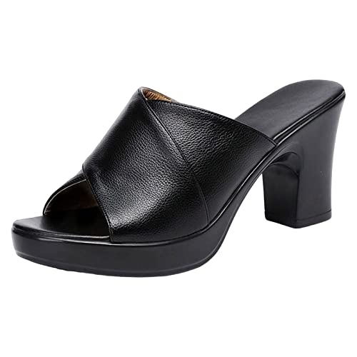 Damen Pantolette rundum Leder, ergonomisches Wechselfußbett mit Gelenkstütze, Weite G, auch als Arbeitsschuhe von Generisch