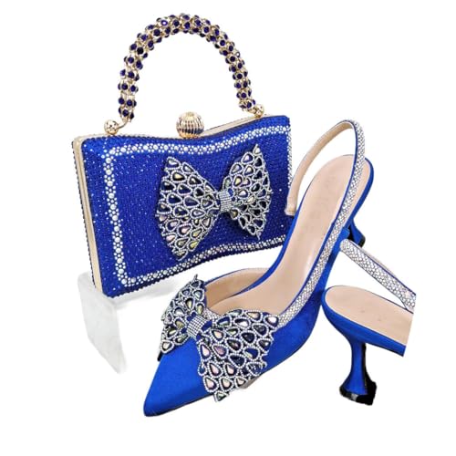 Damen Prinzessin Stil spitze Absätze Taschen Set Strass besetzt verschleißfest von Generisch