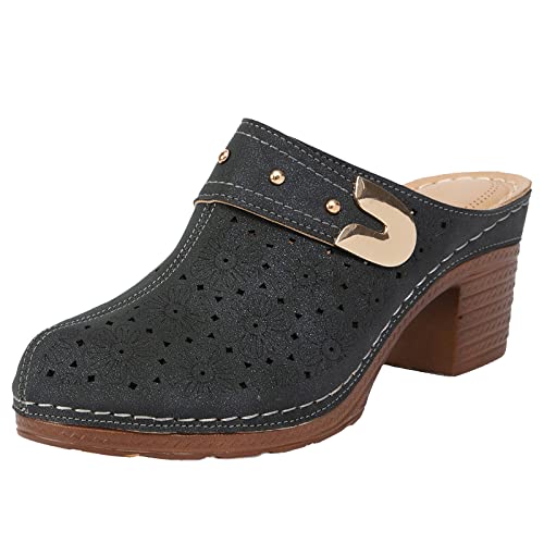Damen Pumps Chunky Blockabsatz Schuhe Mary Jane Elegant Und Bequem Damenschuhe Slingback Elegante Bequeme Klassische Anzugschuhe von Generisch