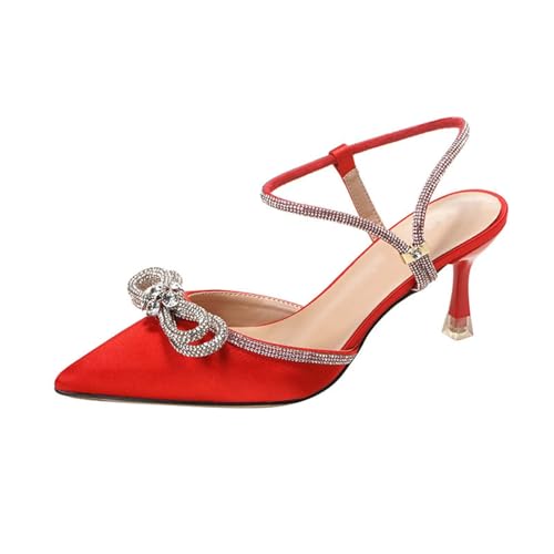 Damen Pumps Strass Glitzer, Damen Keilsandaletten Sommer Damenschuhe Spitze Zehe Schuhe Stiletto Stöckelschuhe Hochzeiten High Heels Elegant Sandaletten Geschlossene Niedriger Absatzschuhe Damen Pumps Strass Glitzer, Damen Keilsandaletten Sommer Damenschuhe Spitze Zehe Schuhe Stiletto Stöckelschuhe Hochzeiten High Heels Elegant Sandaletten Geschlossene Niedriger Absatzschuhe von Generisch