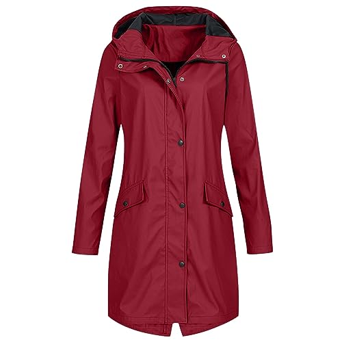 Damen Regenjacke Dunkelblau Herrenjacken Regenmantel Softshelljacke Friesennerz Parka Pu Windbreaker Mit Kapuze Wasserdicht Wetterjacke Mountainbike Übergangsjacke Mit Kapuze Lila Xl 3xl 4xl 5xl von Generisch