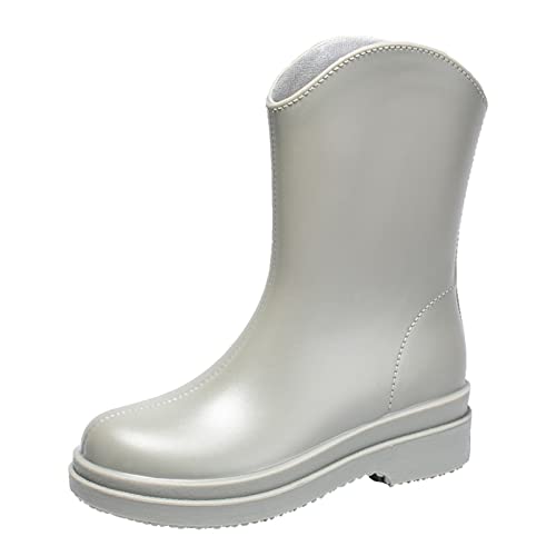 Damen-Regenstiefel, rutschfest, abnehmbar, mit Baumwolle innen, Regenstiefel, Outdoor-Gummi-Wasserschuhe, Größe 11, grau, 38.5 EU Damen-Regenstiefel, rutschfest, abnehmbar, mit Baumwolle innen, Regenstiefel, Outdoor-Gummi-Wasserschuhe, Größe 11, grau, 38.5 EU von Generisch