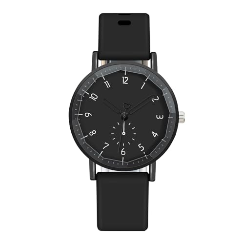 Damen Retro Armbanduhr Modische Damenuhr Wunderschöne kompakte Damenuhr Lässige einfache Elegante Damenuhr Damenuhr Armbanduhren (B, One Size) von Generisch