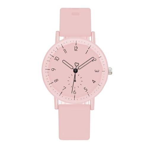 Damen Retro Armbanduhr Modische Damenuhr Wunderschöne kompakte Damenuhr Lässige einfache Elegante Damenuhr Damenuhr Armbanduhren (D, One Size) von Generisch