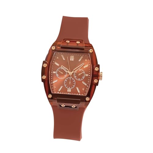 Damen Retro Armbanduhr Modische Damenuhr Wunderschöne und kompakte Damenuhr Lässige und einfache Elegante Damenuhr (D, One Size) von Generisch