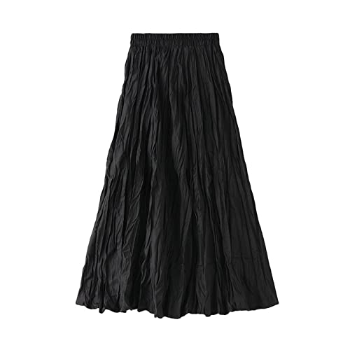 Damen Rock Lang Plissee mit Gummizug Maxirock Damen Elegant A-Linie Lange Röcke Damen Festlich Hohe Taille Faltenrock Frauen Einfarbig Freizeitrock Alltag Strandrock Urlaub Damen Rock Lang Plissee mit Gummizug Maxirock Damen Elegant A-Linie Lange Röcke Damen Festlich Hohe Taille Faltenrock Frauen Einfarbig Freizeitrock Alltag Strandrock Urlaub von Generisch