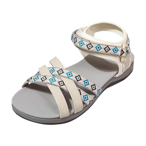 Damen Sandalen Sommer Peep Toe Sandalen mit Weiche Fussbett Leicht Strandsandalen Bequem Sommerschuhe Breite Füße Trekkingschuhe Orthopädische Wanderschuhe Mode Freizeitsandale Rutschfest Sandalette von Generisch