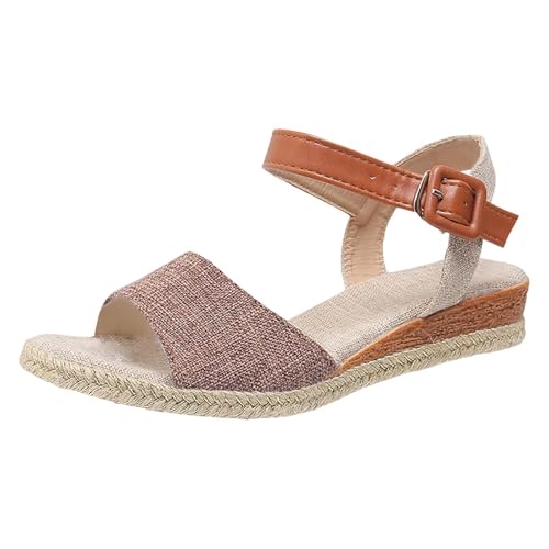 Damen Sandalen Sommer Peep Toe Sandalette Leicht Keilsandalen Weiche Sohle Sommerschuhe Espadrilles Wedges Sandalen Bequem Trekkingschuhe Casual Strandschuhe Waschbare Orthopädische Wanderschuhe Damen Sandalen Sommer Peep Toe Sandalette Leicht Keilsandalen Weiche Sohle Sommerschuhe Espadrilles Wedges Sandalen Bequem Trekkingschuhe Casual Strandschuhe Waschbare Orthopädische Wanderschuhe von Generisch
