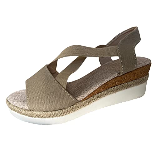 Damen Sandalen mit Absatz Peep Toe Keilabsatz Sandaletten Atmungsaktive Riemchensandalen Rutschfeste Keilsandalen Plateau Walkingschuhe Elegant Wanderschuhe Bequem Plattform Espadrilles Sommerschuhe Damen Sandalen mit Absatz Peep Toe Keilabsatz Sandaletten Atmungsaktive Riemchensandalen Rutschfeste Keilsandalen Plateau Walkingschuhe Elegant Wanderschuhe Bequem Plattform Espadrilles Sommerschuhe von Generisch