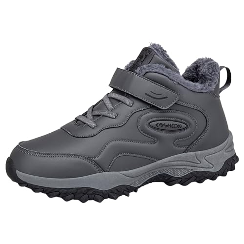 Damen Schnee Stiefel Winter Boots modisch bequem isoliert Outdoor Freizeitschuh warm strapazierfähig ideales Paar für winterliche Abenteuer (Dark Gray, 42) von Generisch