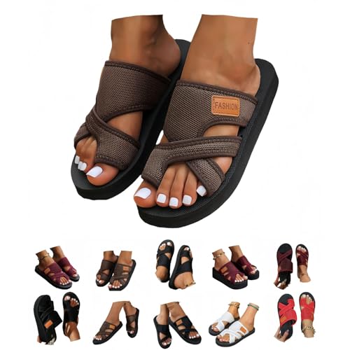 Damen Schuhe Sandalen Women Sandals Summer Trekkingschuhe Damen Sommer Riemensandalen Sommerschuhe bequem Sandalen Sale lose Einlagen mit Absatz Summer Women Sandals Sommer Schuhe barfußsandalen von Generisch