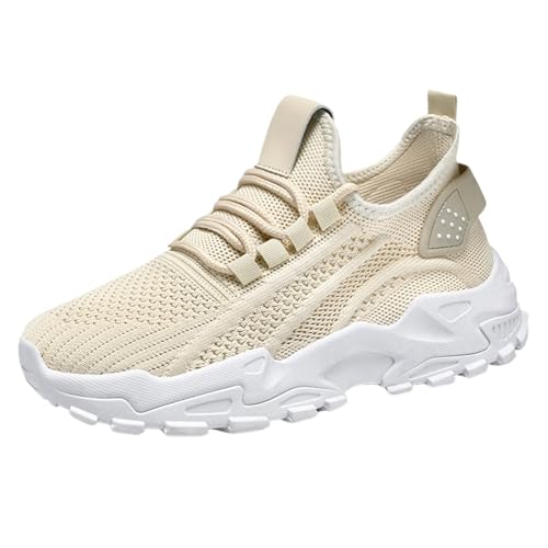 Damen Schuhe Sneaker Sportschuhe Turnschuhe Laufschuhe Tennisschuhe Fitnessschuhe Slip on Walkingschuhe,Plateau Sneaker Damen Weiß,Halloween/Weihnachten/Geschenk von Generisch