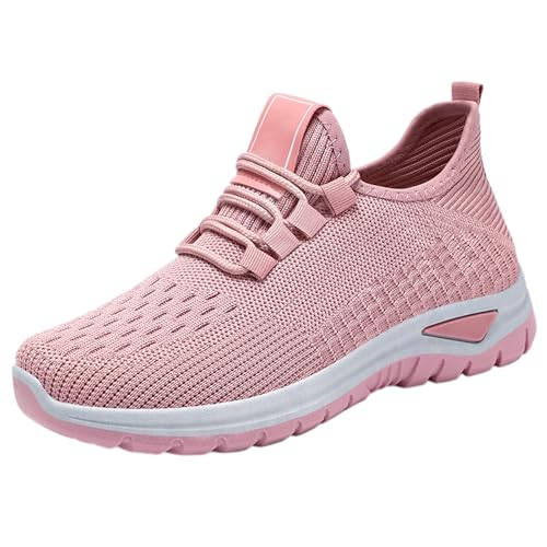 Damen Schuhe Turnschuhe Sneaker Sportschuhe Laufschuhe Tennisschuhe Atmungsaktiv Schnürer Leichte Walkingschuhe Outdoor Fitnessschuhe Straßenlaufschuhe rutschfest Freizeitschuhe Leichtgewichts von Generisch