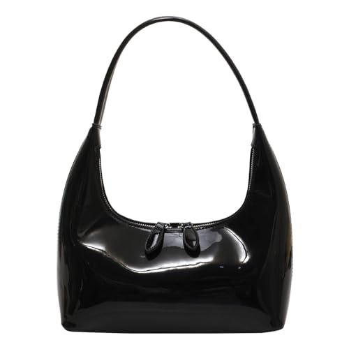 Damen Schultertaschen Retro Mode Clutch Geldbörse Mond Handtaschen Handtaschen Obergriff Unterarmtasche Mode Clutch Geldbörsen Neopren Tote Taschen für Frauen, Schwarz , Einheitsgröße von Generisch