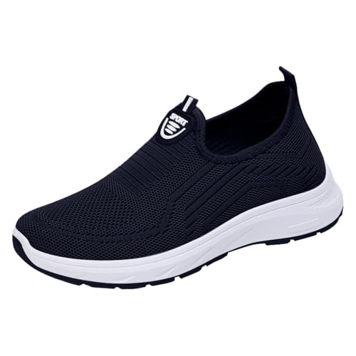 Damen Slip On Sneakers Ohne SchnüRsenkel Fitnesschuhe Mesh Schuhe Atmungsaktive Walkingschuhe Casual Joggingschuhe Sportschuhe Leichte Bequeme Laufschuhe Anti-Rutsch Turnschuhe Trainingsschuhe von Generisch