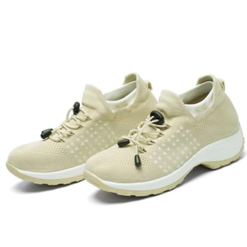 Damen Sneaker Outdoor rutschfest Wedge - Laufschuhe Plateau Turnschuhe Leicht Walkingschuhe Keilabsatz Freizeitschuhe Frauen Fitnessschuhe Atmungsaktiv Sportschuhe Bequeme Sneaker Damen Sneaker Outdoor rutschfest Wedge - Laufschuhe Plateau Turnschuhe Leicht Walkingschuhe Keilabsatz Freizeitschuhe Frauen Fitnessschuhe Atmungsaktiv Sportschuhe Bequeme Sneaker von Generisch