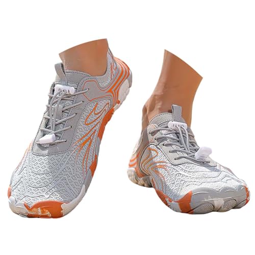Damen Sneakers Bequeme Wanderschuhe für Freizeit strapazierfähige Wasserschuhe ideal für Strand Yoga Reisen aktive Outdoor-Erlebnisse (Orange, 38) von Generisch