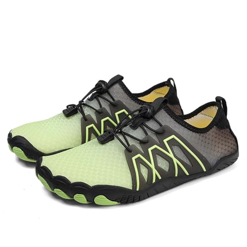 Damen Sneakers Sommer Watschuhe rutschfeste Wasserschwimmschuhe Schnelltrocknende Wanderschuhe für Outdoor Aktivitäten (Green, 44) von Generisch