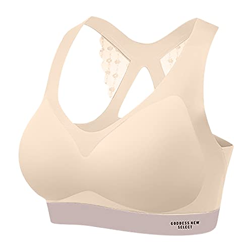 Damen Soft Cup Minimser Minimizer-BH Große Größen BHS mit Bügel Minimizer mit Stickspitze Push-Up Leicht Perfekte Passform Klassische BHS mit Verstellbaren Trägern vergrößert um eine Körbchengröße von Generisch