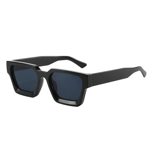 Damen Sonnenbrille - UV400 Schutz Sportbrille | Trendy Big Oversized Sonnenbrille | Quadratischer Rahmen Sonnenbrille Geeignet für Sommer Mode Fahren Strand Reisen Outdoor, Schwarz , Refer to von Generisch