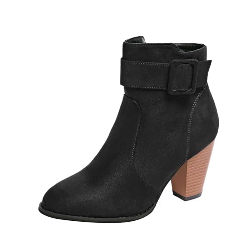Damen Stiefeletten mit Blockabsatz Schnallen Plateau Boots Winter Trachtenstiefel Übergangsschuhe Schwarz Dirndl Trachten Weite H Ankle Für Stiefel Leder Gefüttert Elegant Damenstiefeletten Damen Stiefeletten mit Blockabsatz Schnallen Plateau Boots Winter Trachtenstiefel Übergangsschuhe Schwarz Dirndl Trachten Weite H Ankle Für Stiefel Leder Gefüttert Elegant Damenstiefeletten von Generisch