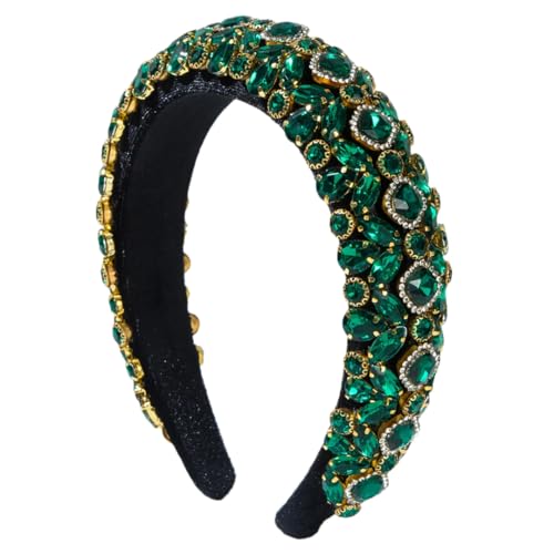 Damen-Stirnband aus europäischem und amerikanischem Fleece, schwere Industrie, Retro-Stil, leicht, luxuriös, wunderschönes Bankett von Generisch