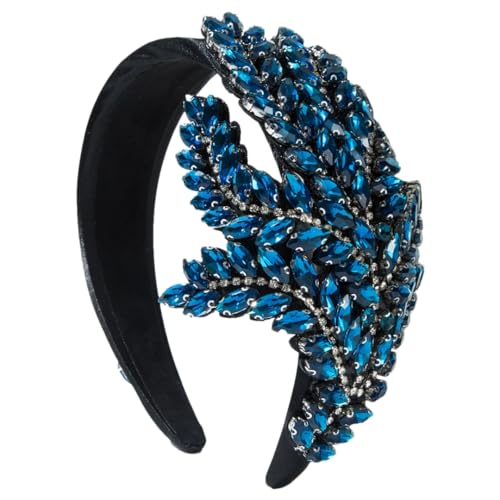 Damen Strass Ast Form Haarband Retro Stirnband Elegant Breit Kopfschmuck von Generisch