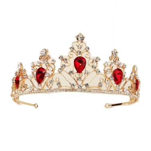 Damen Strass Krone Braut Glänzend Hochzeitskleid Kopfschmuck Geburtstag Party Haarschmuck, Metall von Generisch