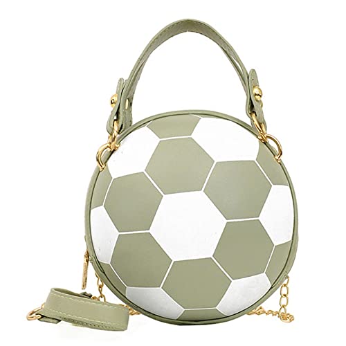 Damen Tasche Modische Fußballtasche Vielseitige Umhängetasche Messenger Bag Kamera Schultertasche, grün, Einheitsgröße von Generisch
