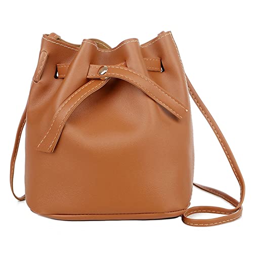 Damen Taschen Trendy Fashion Lady Bag Border Casual Handtasche Crossbody Schultertasche über Schultertasche, braun, Einheitsgröße von Generisch