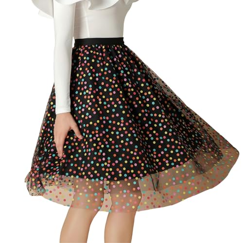 Damen Teen Tutu Rock Erwachsene Klassische Elastische 4 Schichten Tüll Tutu Rock für Dress Up Party Ballett Tanzen von Generisch