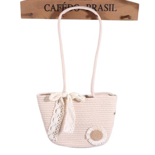 Damen Tote Spitze Strand tasche Stroh Umhängetasche Damen Handtaschen Solide Eimer offen Traval Messenger Taschen Sommer Strand taschen von Generisch